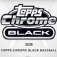 2026 Topps Chrome Black Baseball Hobby Box