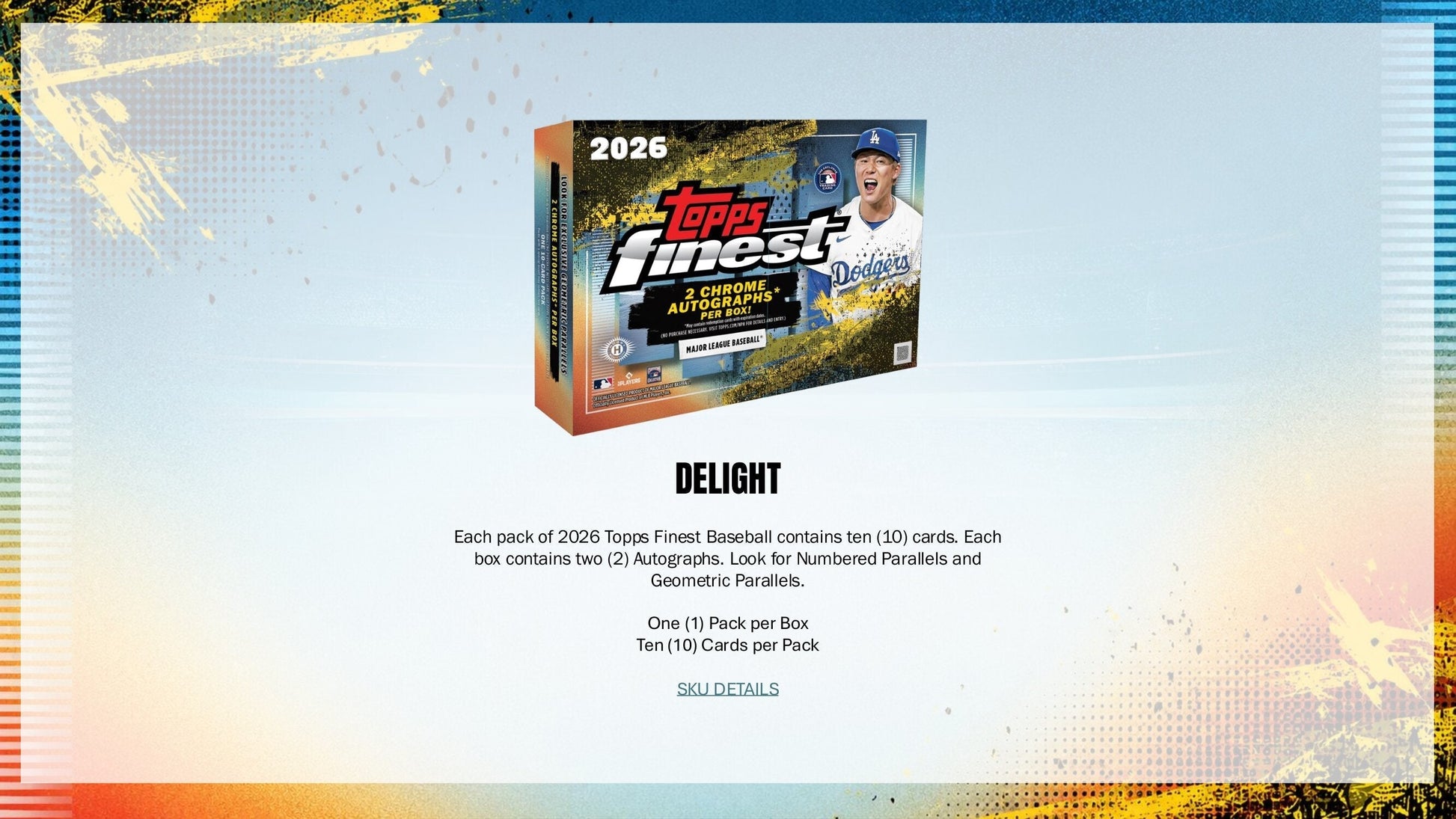 2026 Topps Finest Baseball Hobby Box (Presale 7/8)