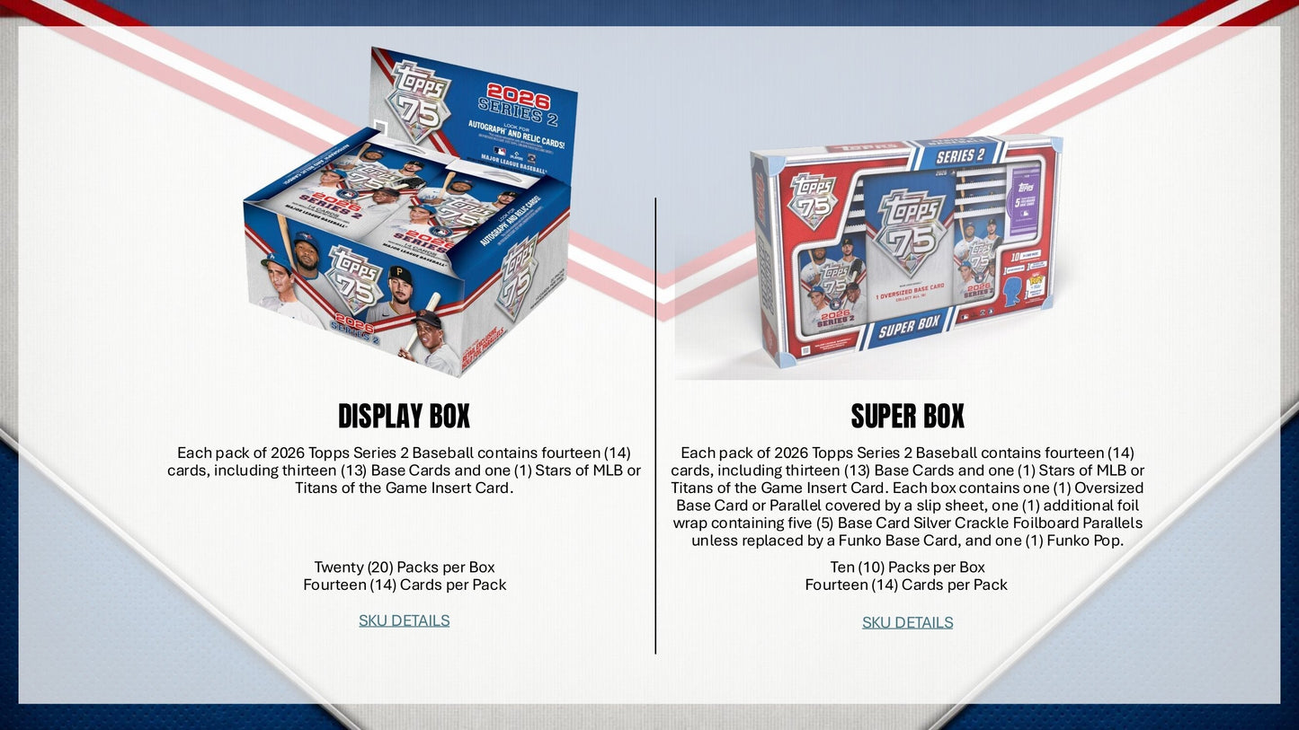 2026 Topps Series 2 Baseball Hobby Box